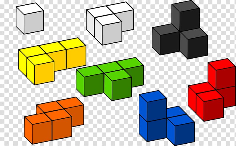 3D Tetris, building blocks transparent background PNG clipart