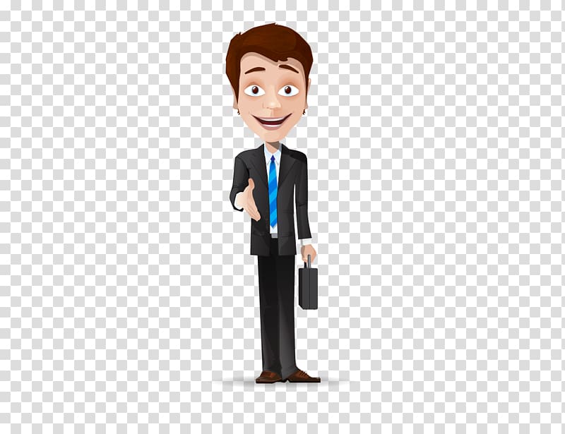 Digital marketing Organization Senior management Sales, Wearing a suit of cartoon people transparent background PNG clipart