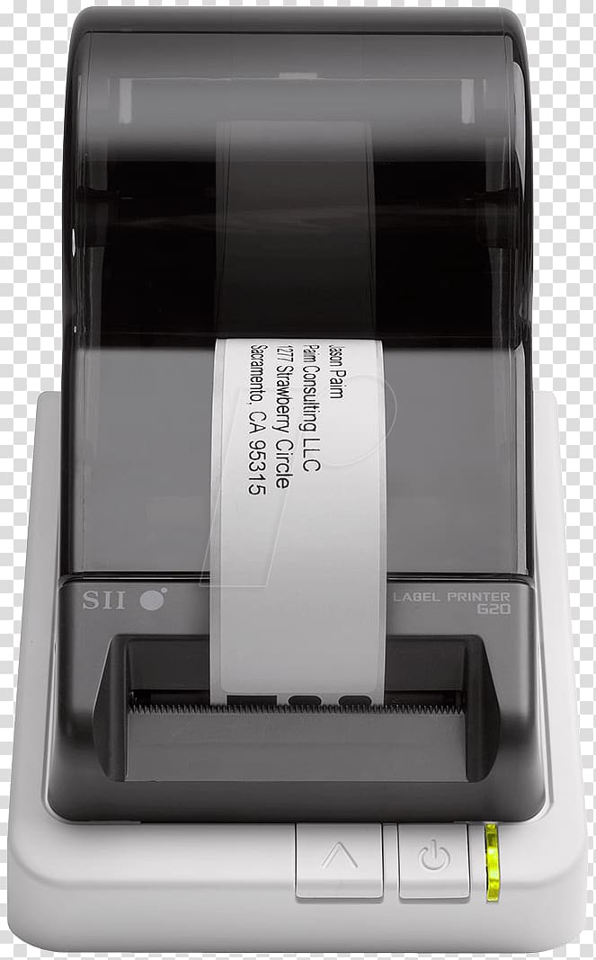 Seiko Instruments Smart Label 650 Label Printer Seiko SLP 620, printer transparent background PNG clipart