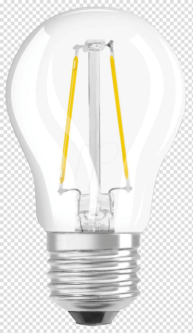 LED lamp LED filament Osram Edison screw, lamp transparent background PNG clipart