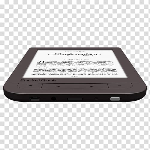 eBook reader 15.2 cm PocketBookTOUCH HD E-Readers PocketBook International PocketBook Touch HD 8 GB, Linux Kernel 3.0 1 GHz, Black Display device, others transparent background PNG clipart