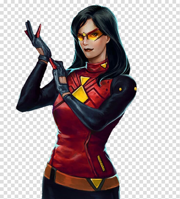 Spider-Woman (Gwen Stacy) Spider-Man Superhero Marvel Puzzle Quest, Spider woman transparent background PNG clipart