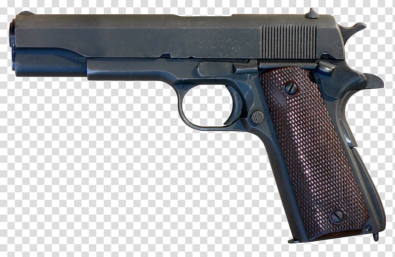 M1911 pistol Semi-automatic pistol Firearm Handgun, Handgun transparent background PNG clipart
