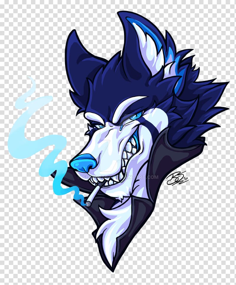 Cartoon Microsoft Azure Legendary creature Font, smoke wolf transparent background PNG clipart