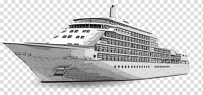 Sketch cruise ship coloring book cartoon Vector Image