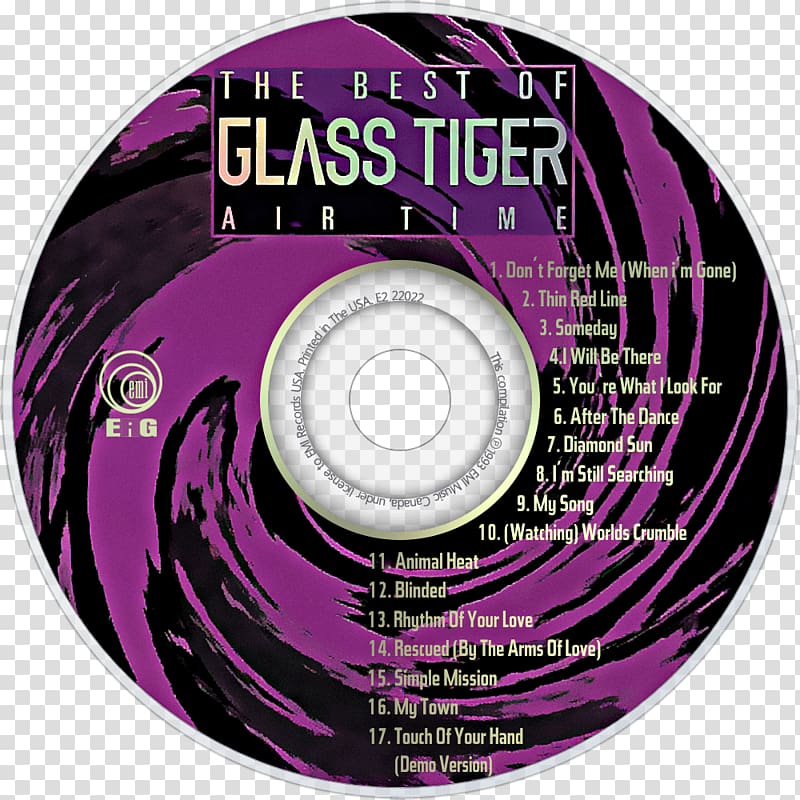 Air Time: The Best of Glass Tiger Compact disc Best of the Best, nightwish decades cd transparent background PNG clipart