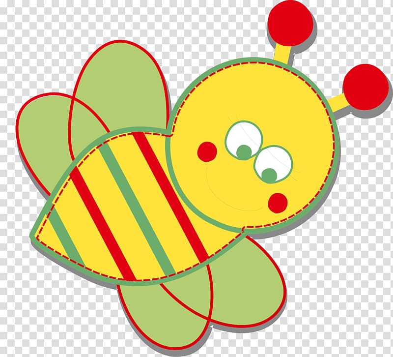 Bee Illustration, cute little bee transparent background PNG clipart