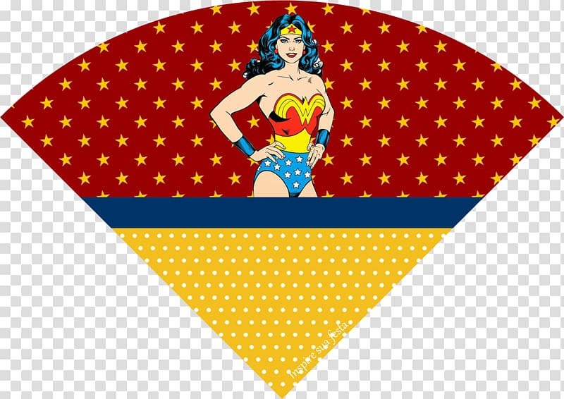 Diana Prince Paper Cone Party Snack, Wonder Woman transparent background PNG clipart