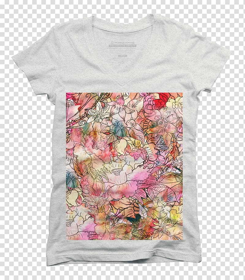 Watercolor painting T-shirt Art Sketch, T-shirt transparent background PNG clipart