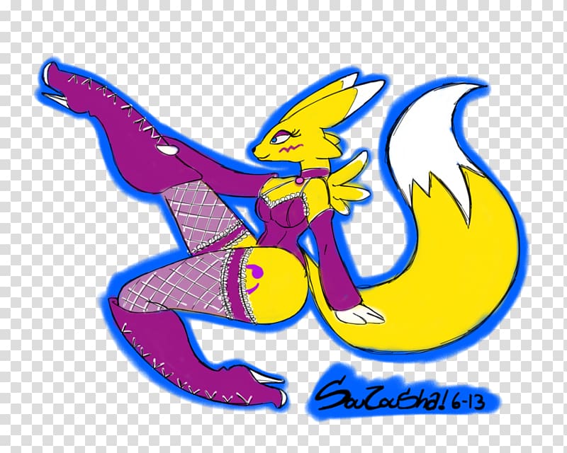 Drawing Renamon Artist, pin up transparent background PNG clipart