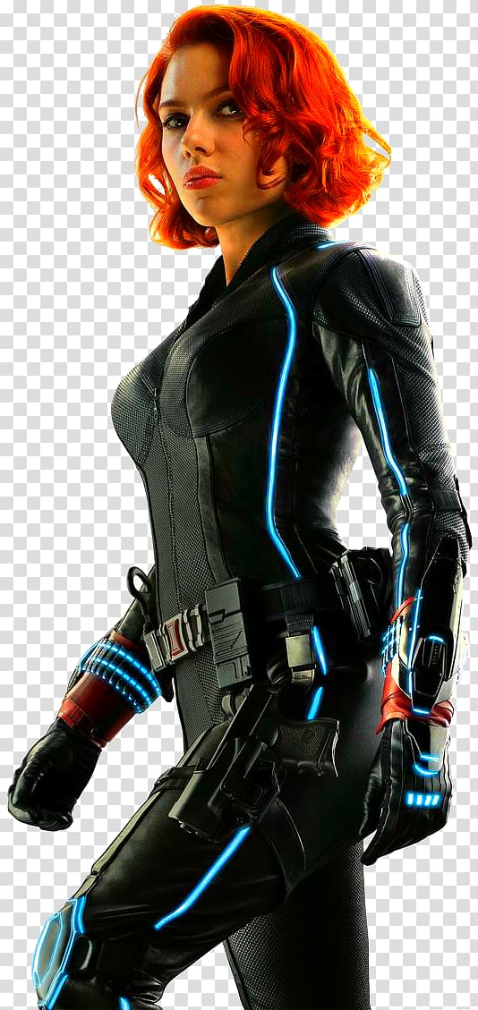 Scarlett Johansson Black Widow Falcon Captain America Iron Man, Black Widow transparent background PNG clipart