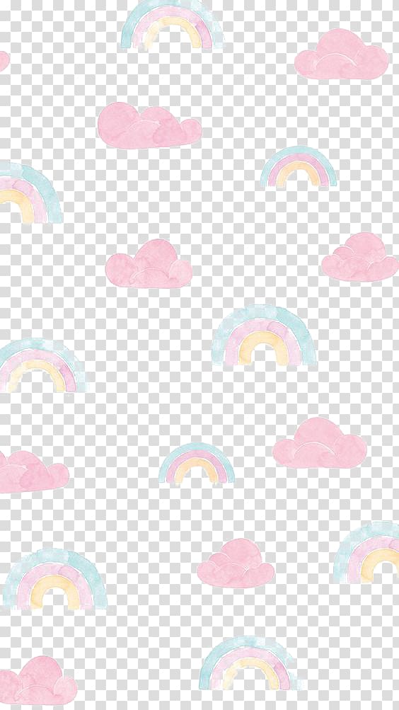 cloud and rainbow illustration, Rainbow Color Icon, Rainbow printing transparent background PNG clipart