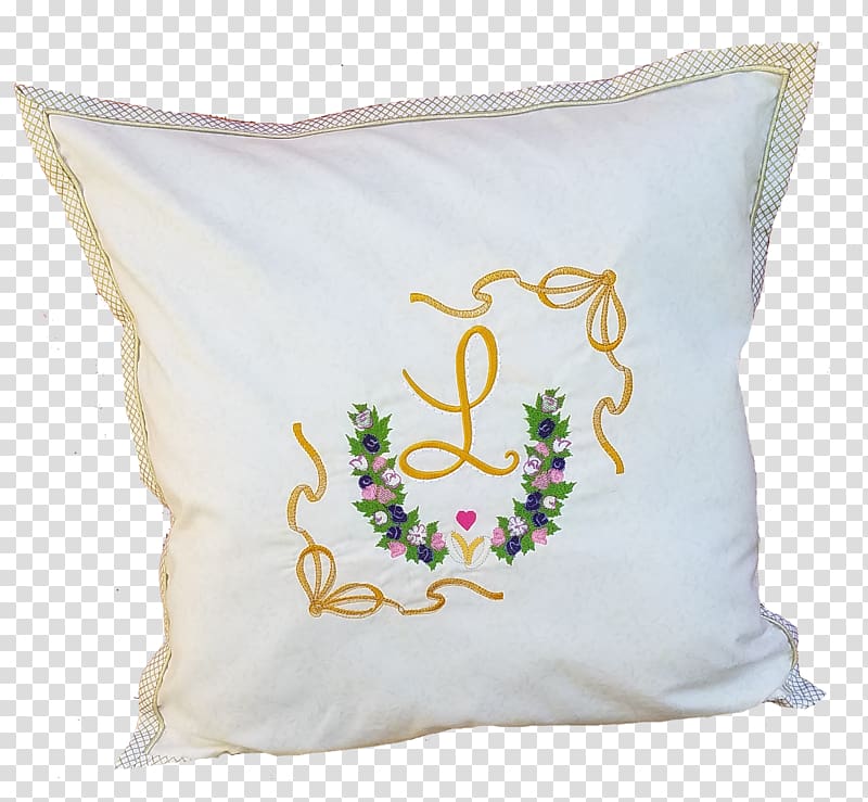 Throw Pillows Textile Embroidery Cushion, wedding carriage transparent background PNG clipart