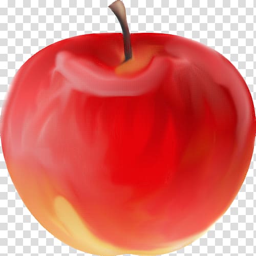 McIntosh Apple Drawing, Red Apple transparent background PNG clipart