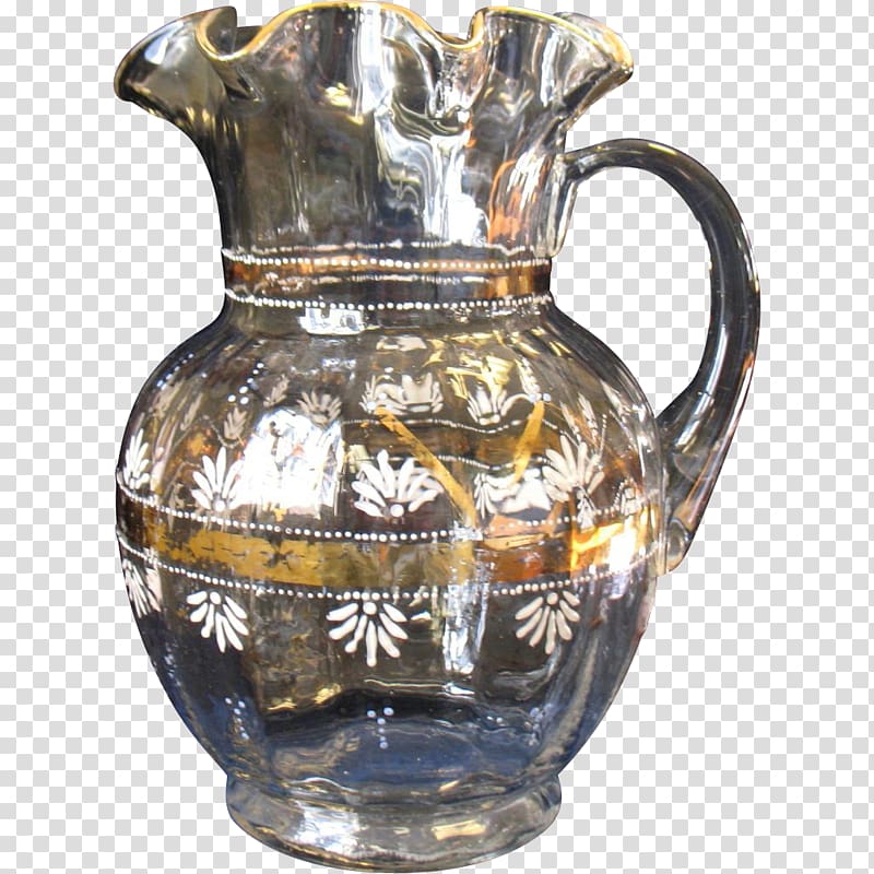 Pitcher Jug Glass Creamer Vase, glass transparent background PNG clipart