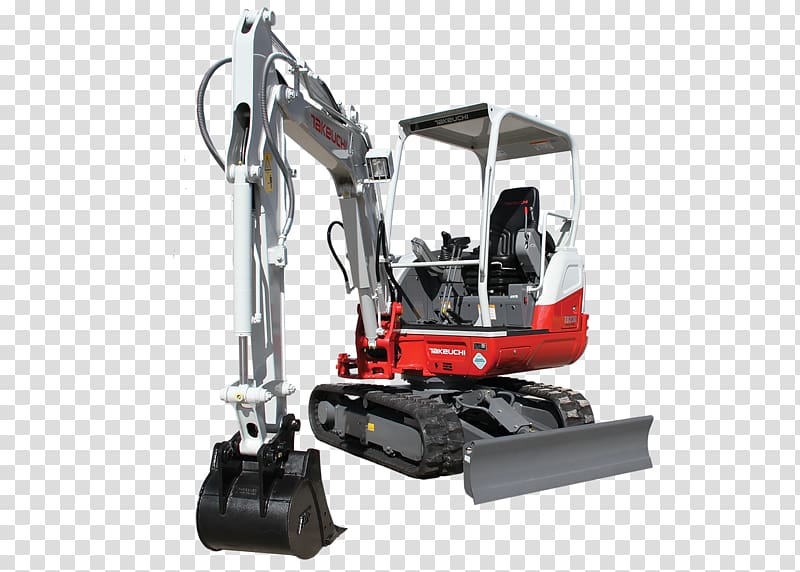 Compact excavator Heavy Machinery Skid-steer loader Takeuchi Manufacturing, excavator transparent background PNG clipart