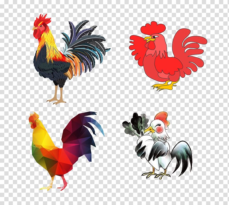 Chicken Rooster Chinese zodiac Icon, 2017 icons of various chicken transparent background PNG clipart