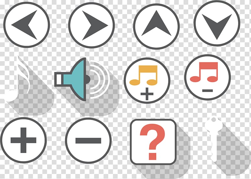 Music Button Media player, Design of the music player buttons transparent background PNG clipart
