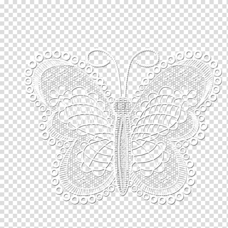 white butterfly illustration, Butterfly Papercutting, Lace Butterfly transparent background PNG clipart