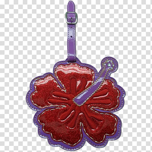 Kc Hawaii Luggage Tag Vinyl Hibiscus Glitter Red Hawaiian Identification Tag Vinyl Hibiscus Glitter Product Christmas ornament Christmas Day, hawaiian tiki transparent background PNG clipart