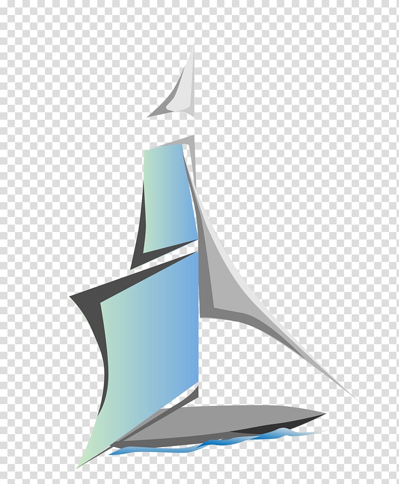 Sailing ship Adobe Illustrator Illustration, blue smooth sailing ...
