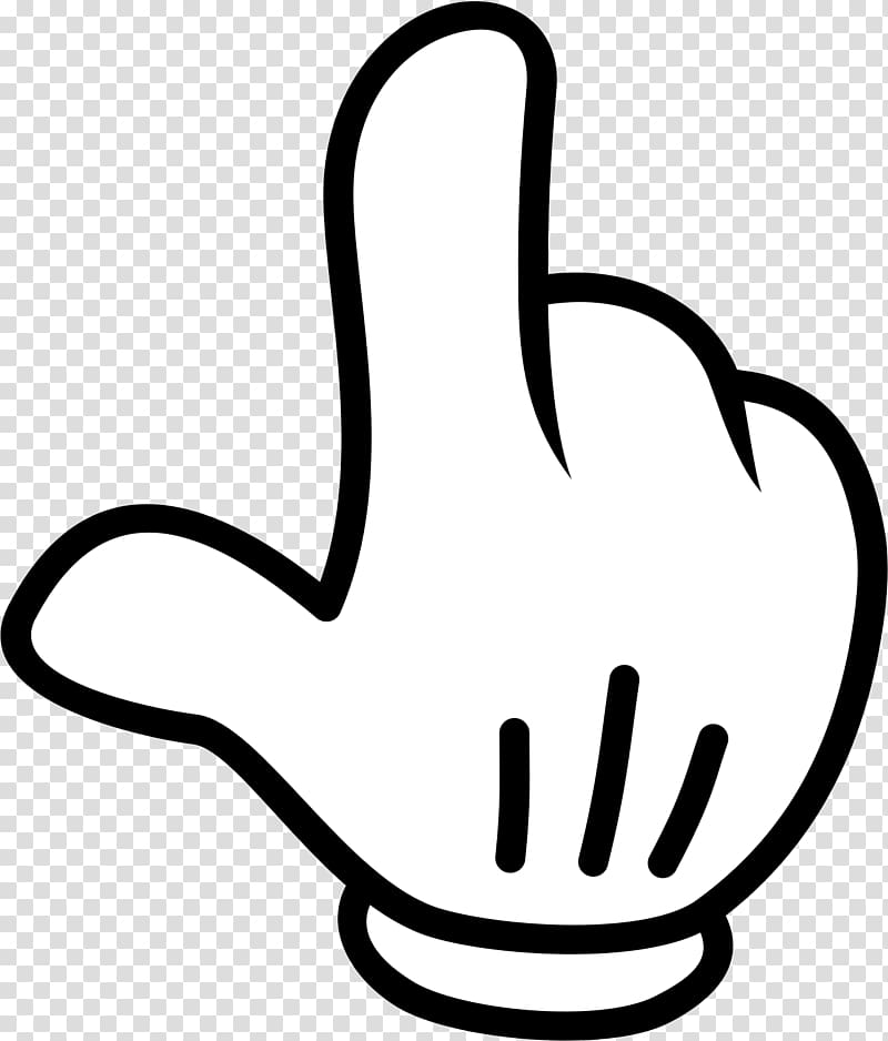 Mickey Mouse hand , Fingerpoint Mickey's Hand transparent background PNG clipart