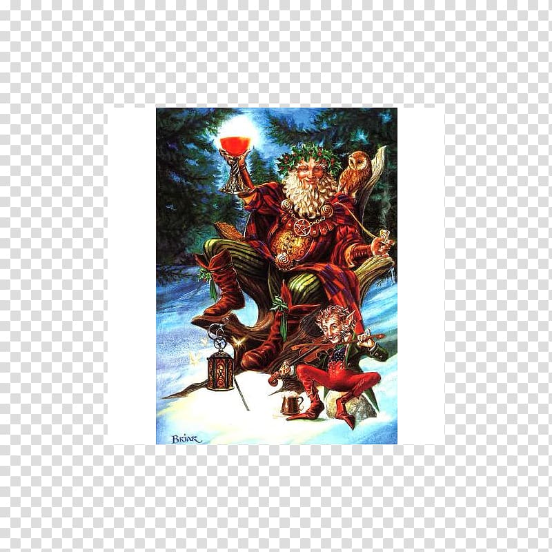 Yule Santa Claus Christmas card Greeting & Note Cards, santa claus transparent background PNG clipart
