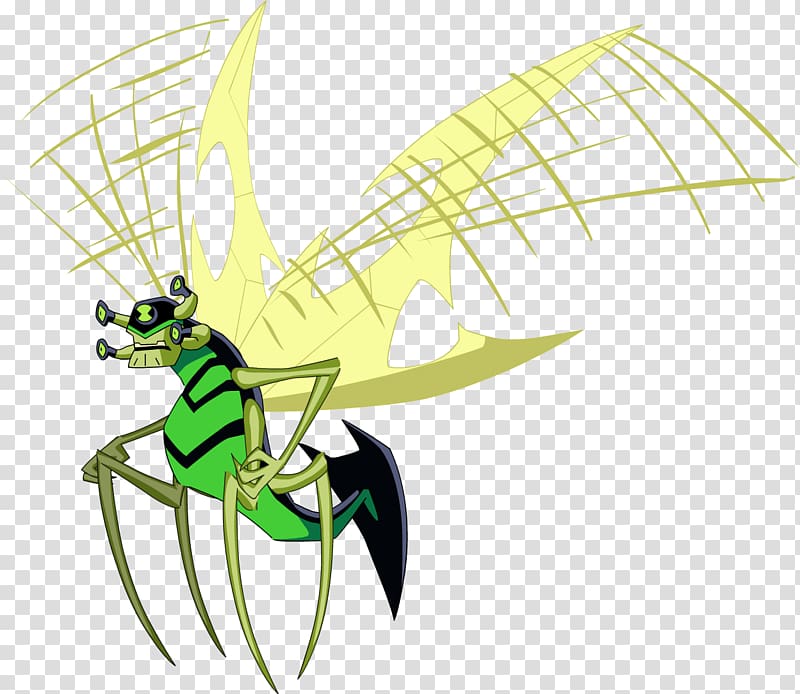 Stinkfly Four Arms Ben 10 Cartoon Network , BEN 10 transparent background PNG clipart