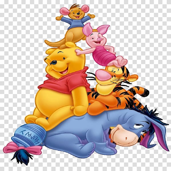 Winnie the pooh, eeyore, piglet, tigger illustration, Winnie the Pooh and Friends Eeyore Piglet Tigger, winnie pooh transparent background PNG clipart