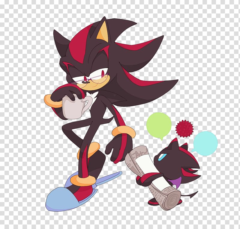 Shadow the Hedgehog Sonic Chaos Tails, morning routine transparent background PNG clipart