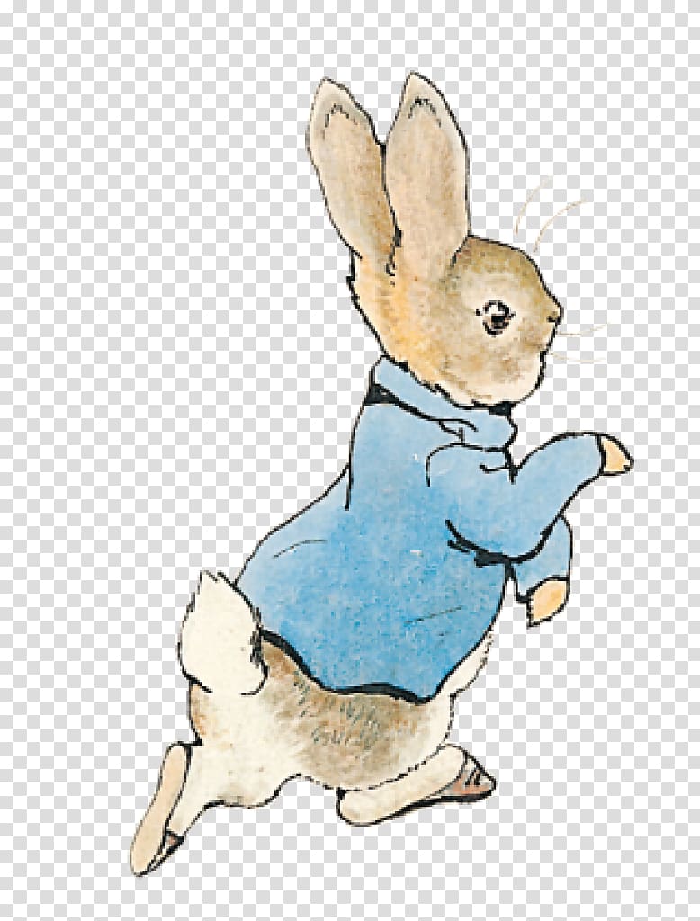 brown hare with blue long-sleeved shirt illustration, The Tale of Peter Rabbit The Tale of Jemima Puddle-Duck The Complete Tales Mr. McGregor, peter rabbit transparent background PNG clipart