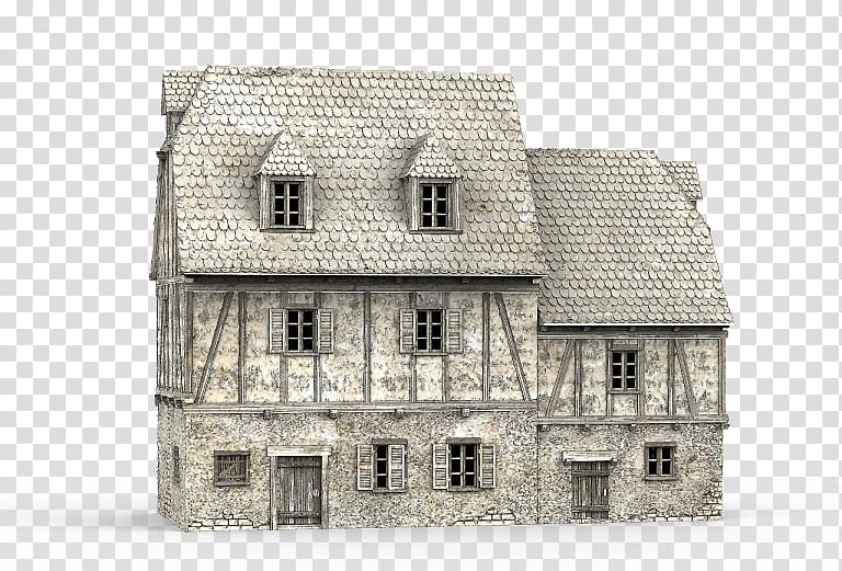 Middle Ages Medieval architecture Facade Building House, Castle Scenery Terrain transparent background PNG clipart