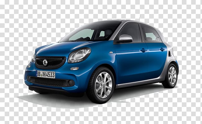 Smart Forfour Smart Fortwo Mercedes-Benz, smart car transparent background PNG clipart