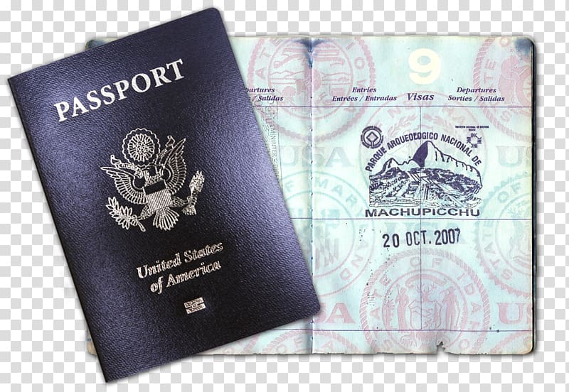 United States passport Fake passport, stamp passport transparent background PNG clipart