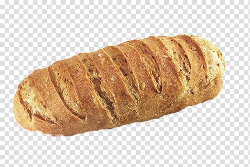 Rye bread Waban Market Bakery Baguette Danish pastry, bagged bread in kind transparent background PNG clipart