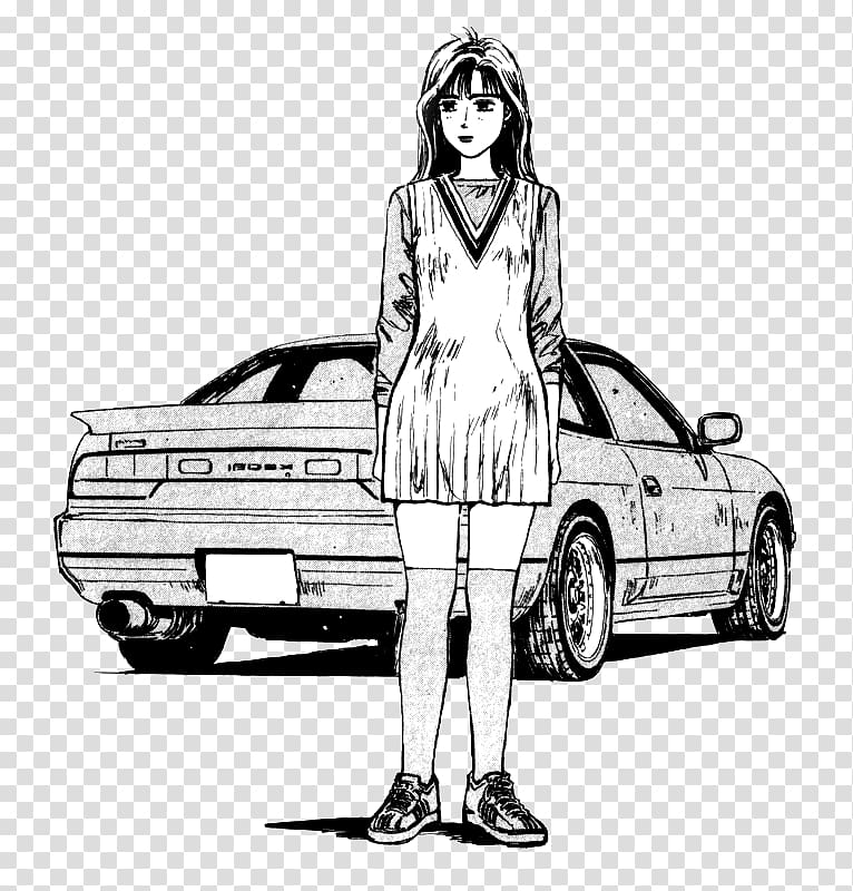 Initial D Sileighty Manga Natsuki Mogi Nissan Silvia, manga transparent background PNG clipart