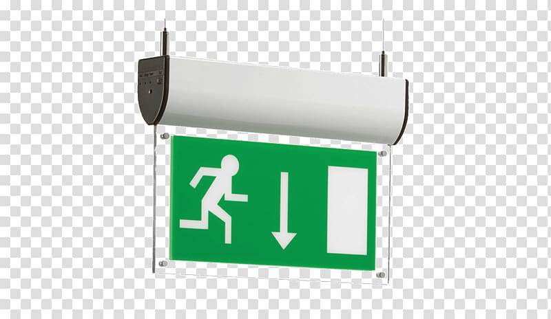 Emergency Lighting Exit sign Light-emitting diode Emergency exit, exit transparent background PNG clipart
