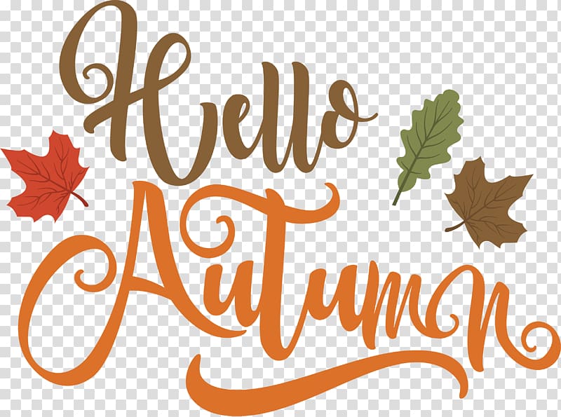 Free download | Hello autumn , Autumn Handwriting Computer file