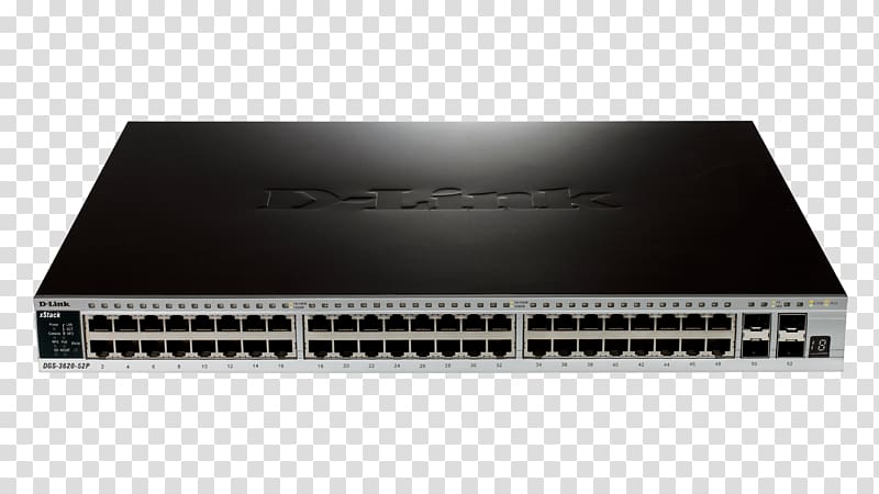 Network switch Small form-factor pluggable transceiver Stackable switch 10 Gigabit Ethernet, switch transparent background PNG clipart