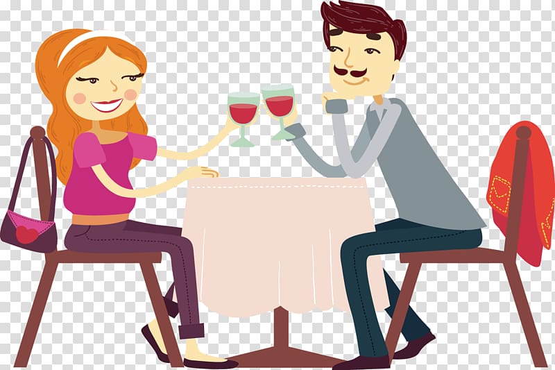Wine Handkerchief Restaurant, Cheers Couple transparent background PNG clipart