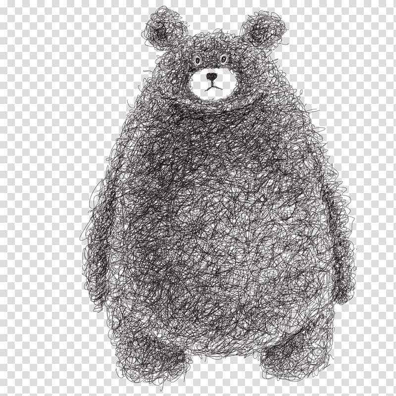 Bear Rat Fur Darkness Snout, Lovely hand-painted Bear transparent background PNG clipart