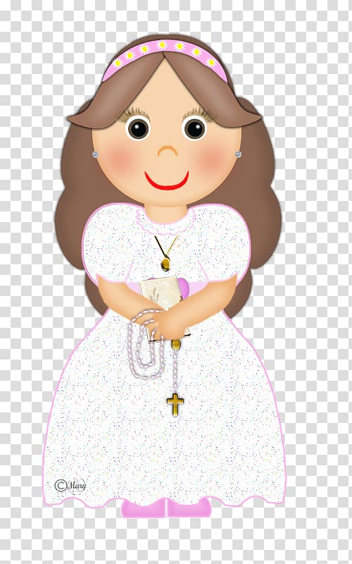 Doll First Communion Eucharist Child, doll transparent background PNG clipart