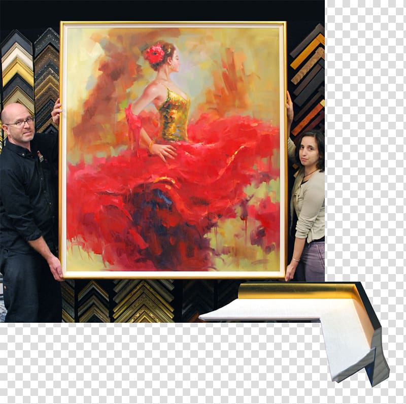 Modern art Painting Frames Modern architecture, Flamenco Dancer transparent background PNG clipart