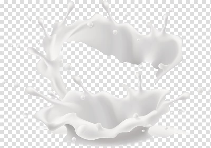 splash milk illustration, Cow\'s milk Computer file, Splash of milk transparent background PNG clipart