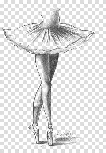 ballet dancer clipart black and white tree