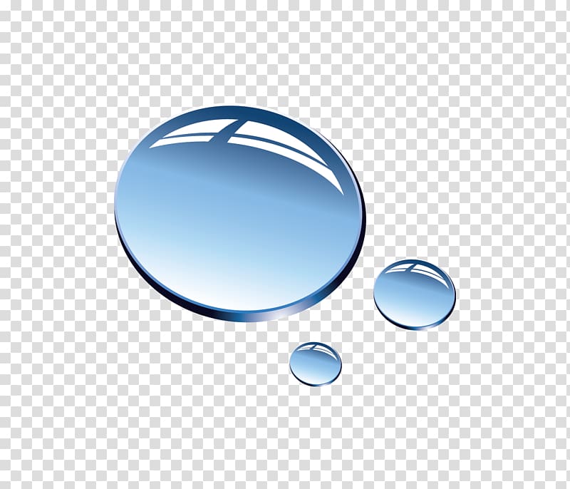 Circle Blue Drop, Crystal water droplets transparent background PNG clipart