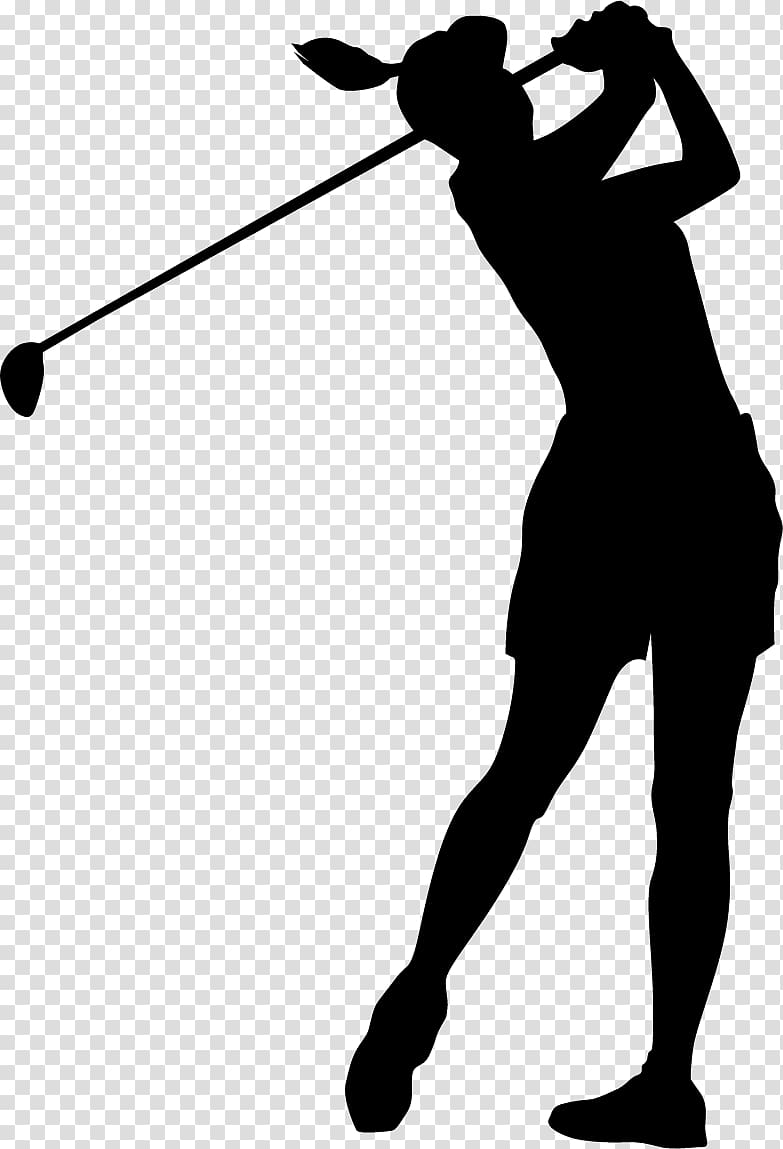 silhouette of person playing golf, Golf Academy of America Woman , Female Golfer transparent background PNG clipart