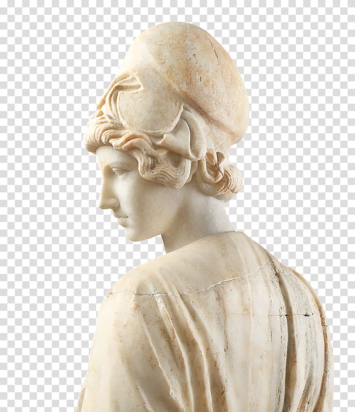 Bust Athena Parthenos Meisterwerke im Liebieghaus Ancient Greek sculpture, Myron transparent background PNG clipart