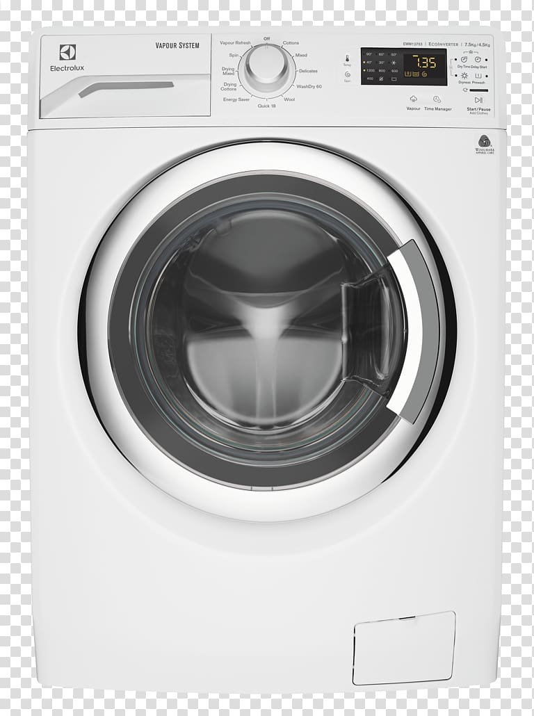 Clothes dryer Combo washer dryer Washing Machines Electrolux EWF12753, others transparent background PNG clipart