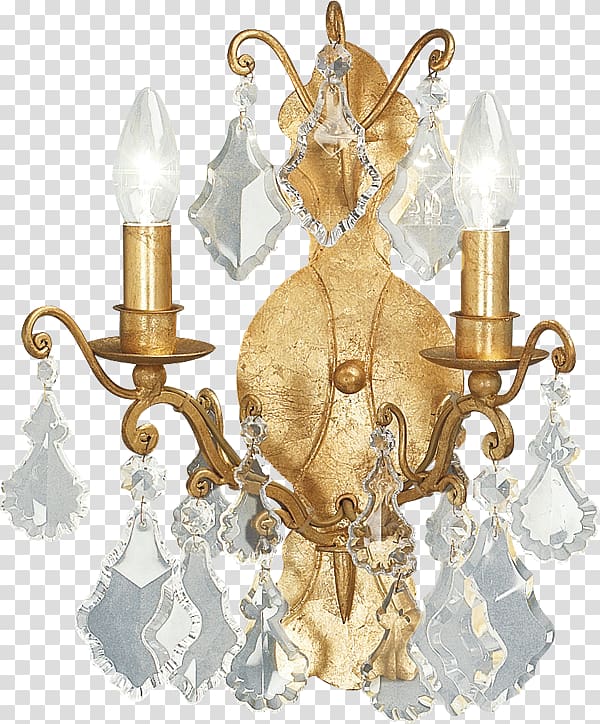 Chandelier Glass Sconce Material Metal, glass transparent background PNG clipart